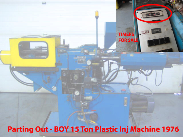 COMPLETE TIMER ASSEMBLY BOY 15 TON PLASTIC INJECTION MOLDING MACHINE PARTING OUT