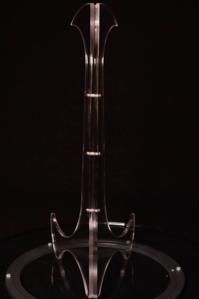 Clear Acrylic Guitar Stand Flame Treated Edge