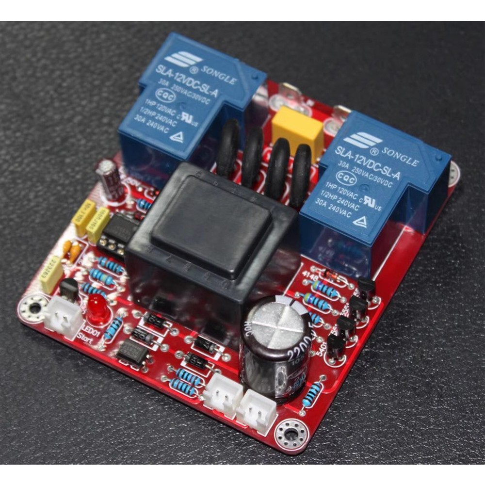 1pc Amplifier power supply delay soft start temperature protection board