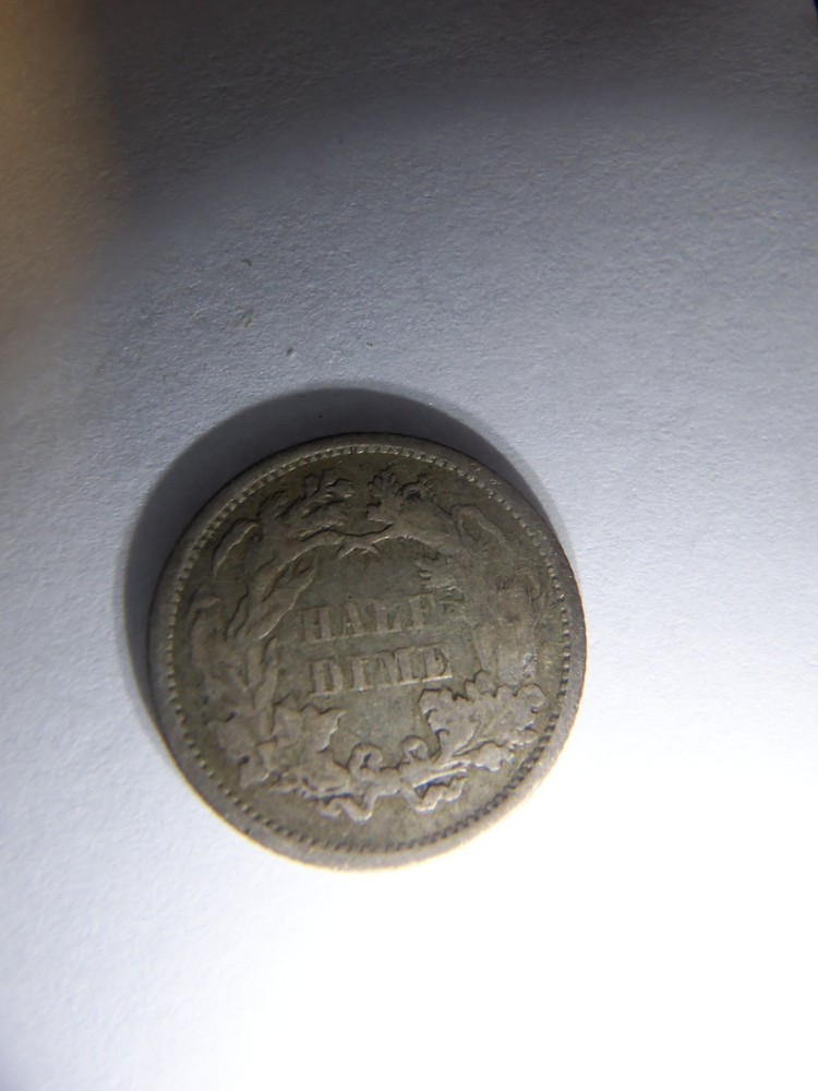 KEY DATE 1871 LIBERTY SEATED HALF DIME