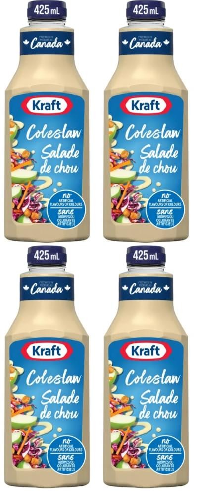 Kraft Coleslaw Dressing, 425ml (4 Pack)