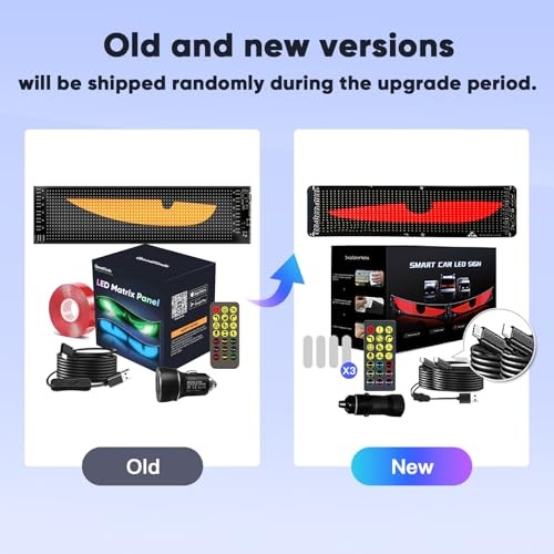 Flexible Devil Eyes Light for Windshield,LED Sign for Car,LED Digital Panel