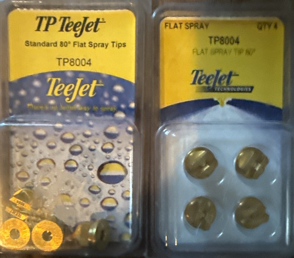 8 - TeeJet Brass Even Flat Spray Tip 80° (TP8004)
