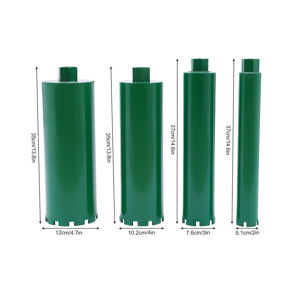 2'' /3'' /4''/ 4.7'' Set Wet Diamond Core Drill Bit Concrete Brick Drilling Bits