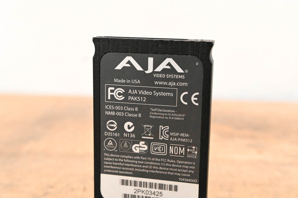 AJA PAK512 SSD Module for Ki Pro Systems CG01WEE