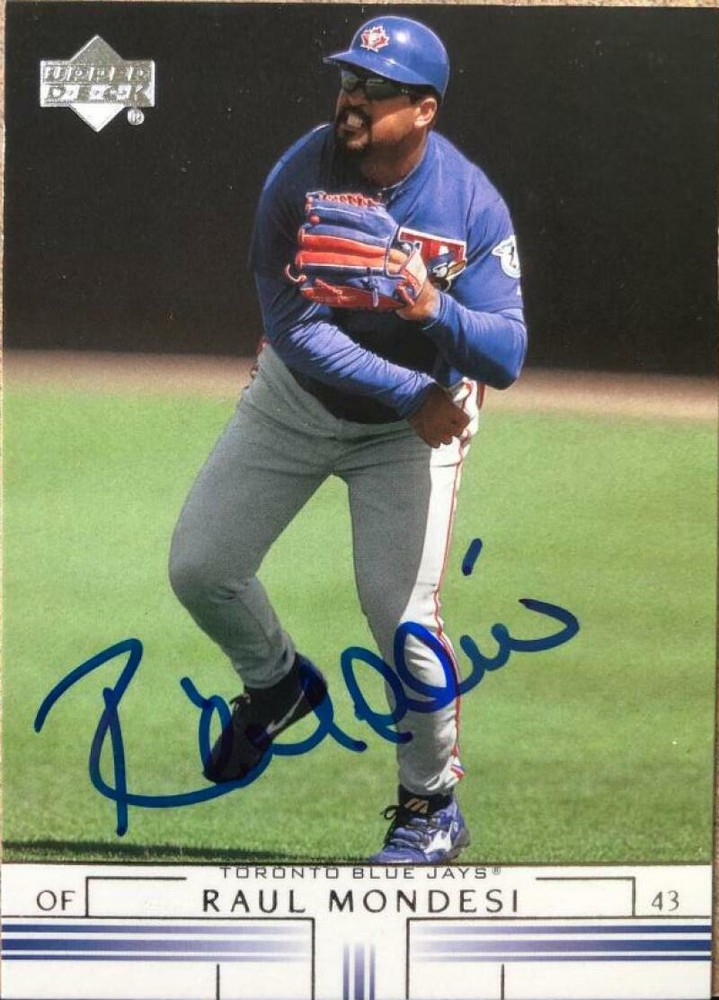 Raul Mondesi Autographed 2002 Upper Deck #80