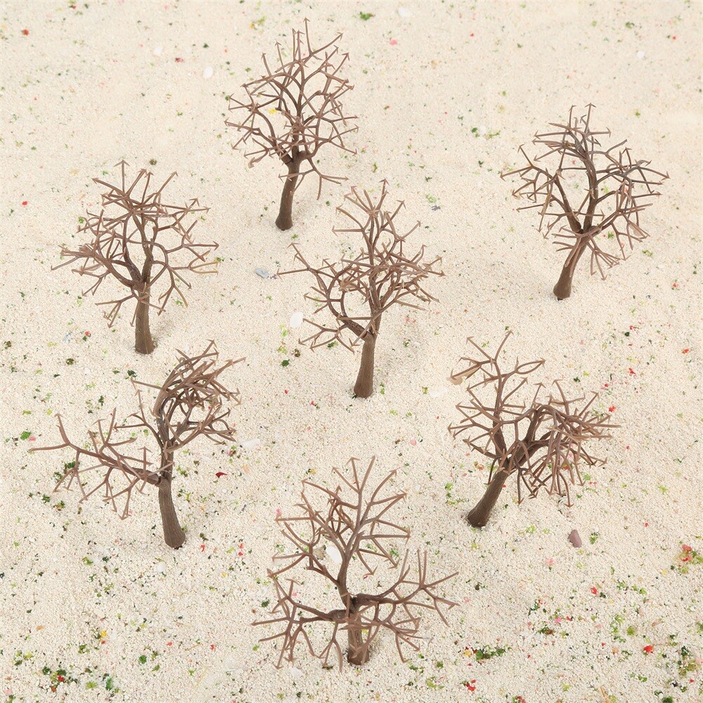 10Pcs Scenery Landscape Model Bare Trunk Tree Architectural Railroad Layout