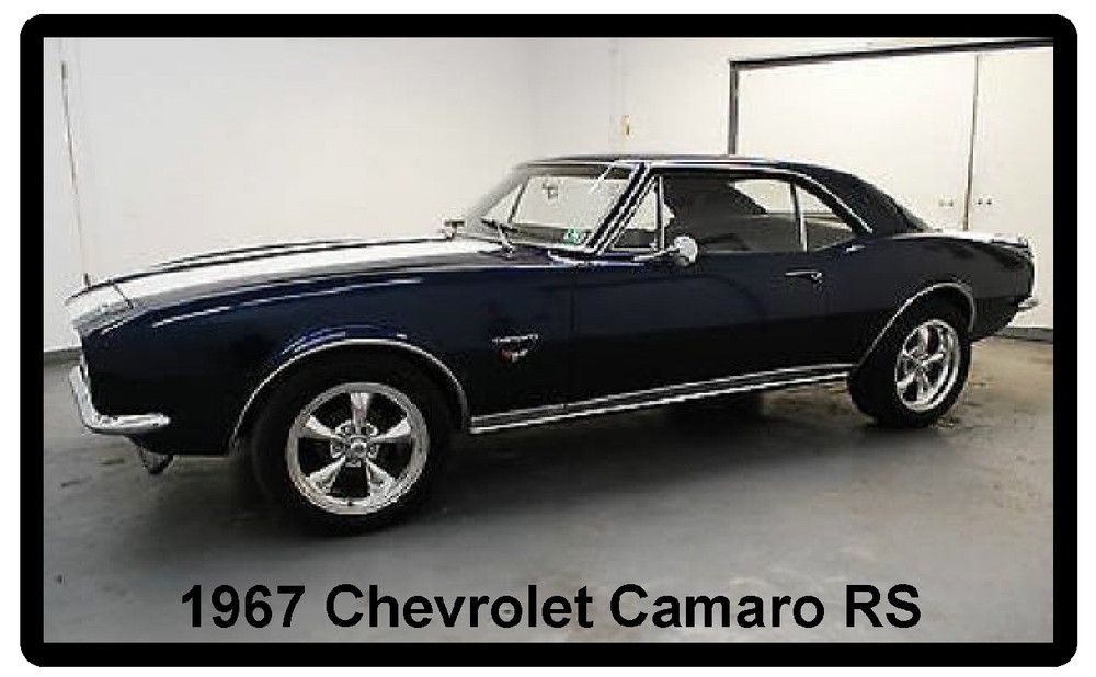 1967 Chevrolet Camaro RS Refrigerator Magnet
