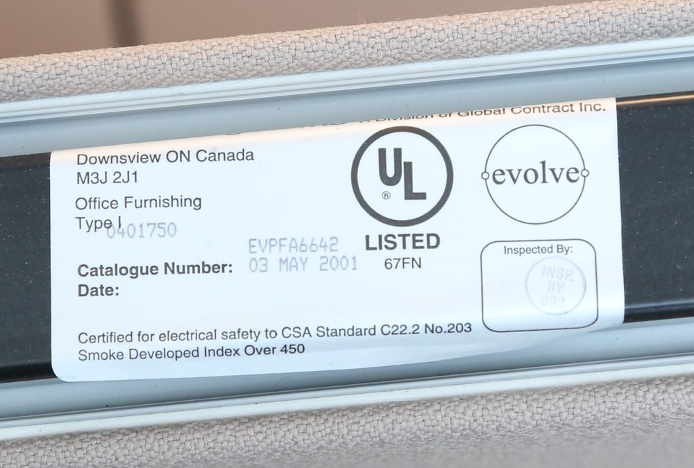 Evolve Systems Two Color Cubicle Wall Panels, Used, from non-smoking office