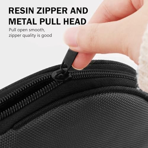 1 PC 20 Capacity CD Holder, Waterproof CD Case with Reinforced Handle, Black