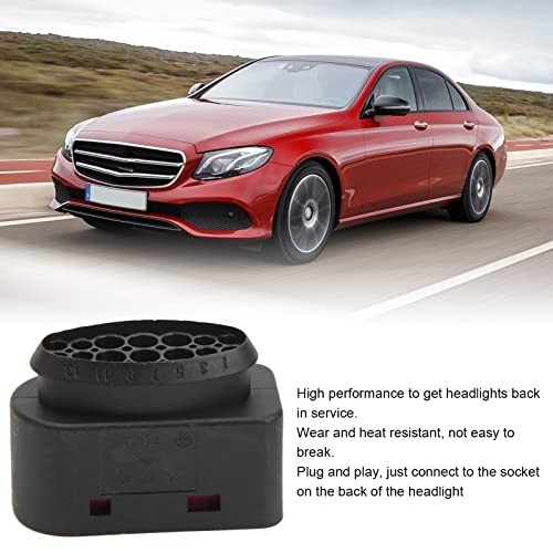 Headlight Plug Harness, Headlight Connector Pigtail Plug Replacement for Benz
