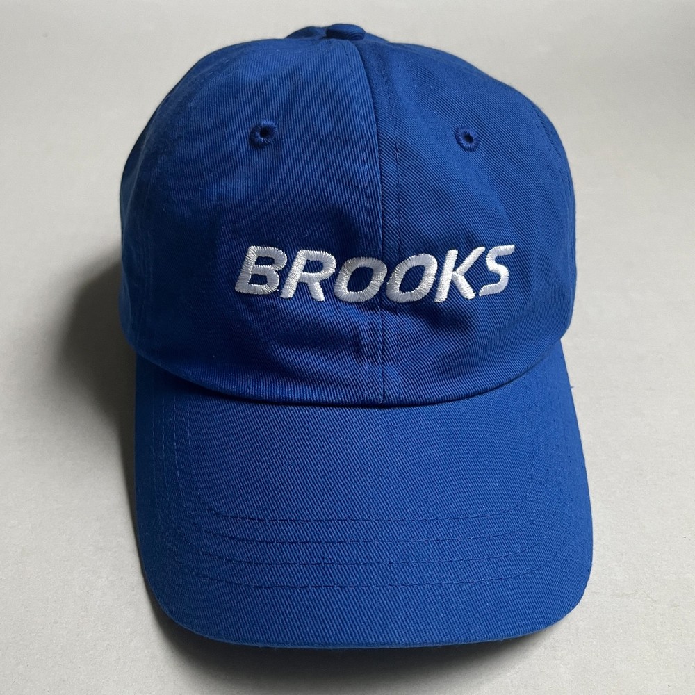 Brooks Running Cap Hat BOCO Gear Cotton Polyester Adjustable Let's Run There