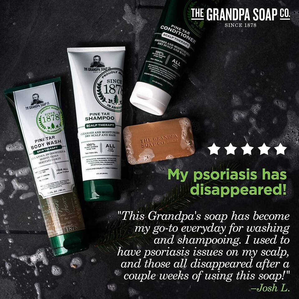 Grandpa's Soap Pine Tar 4.25 oz (8-Pack)