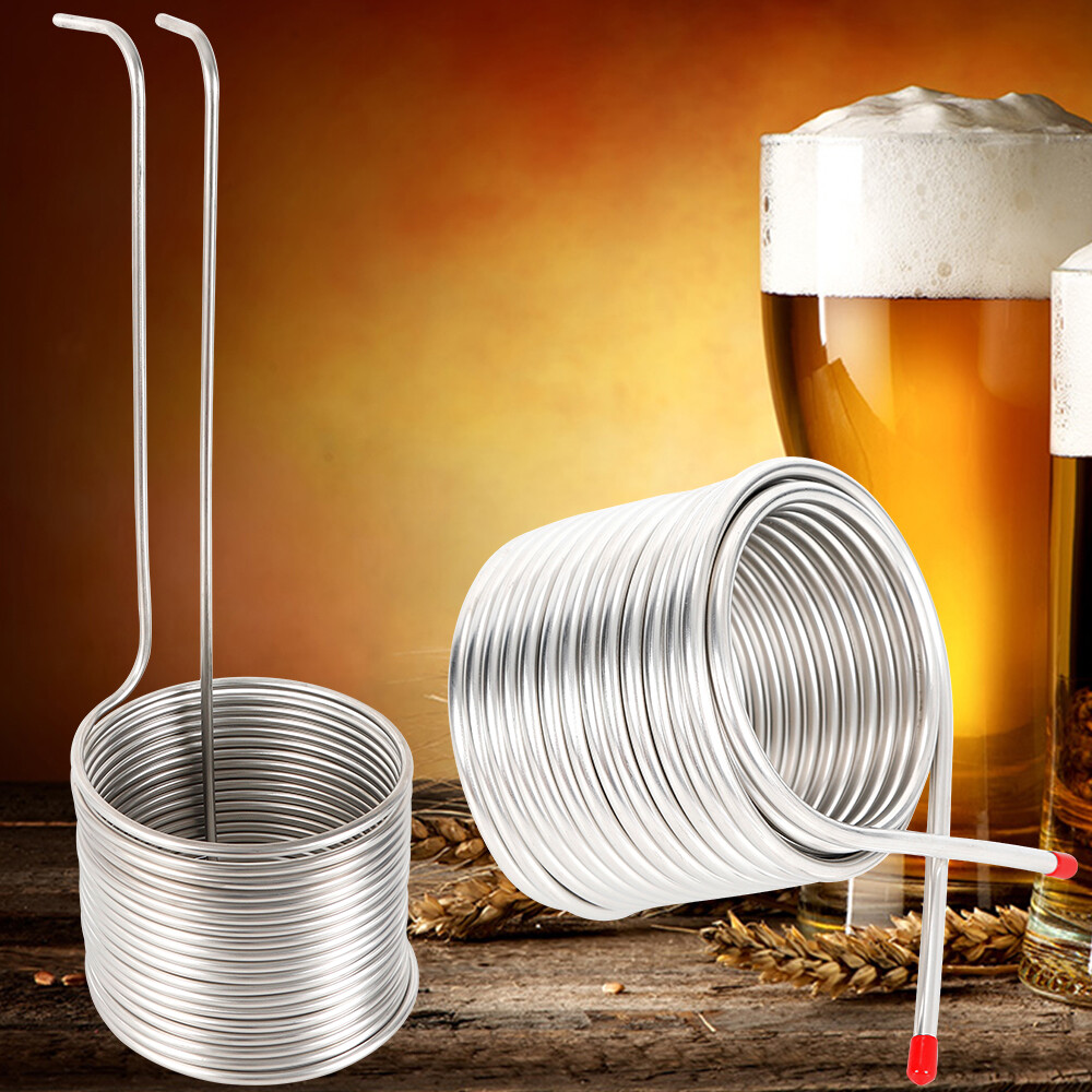 50' Stainless Steel Wort Chiller Cooling Coil Pipe Home Brewing Beer Immersion