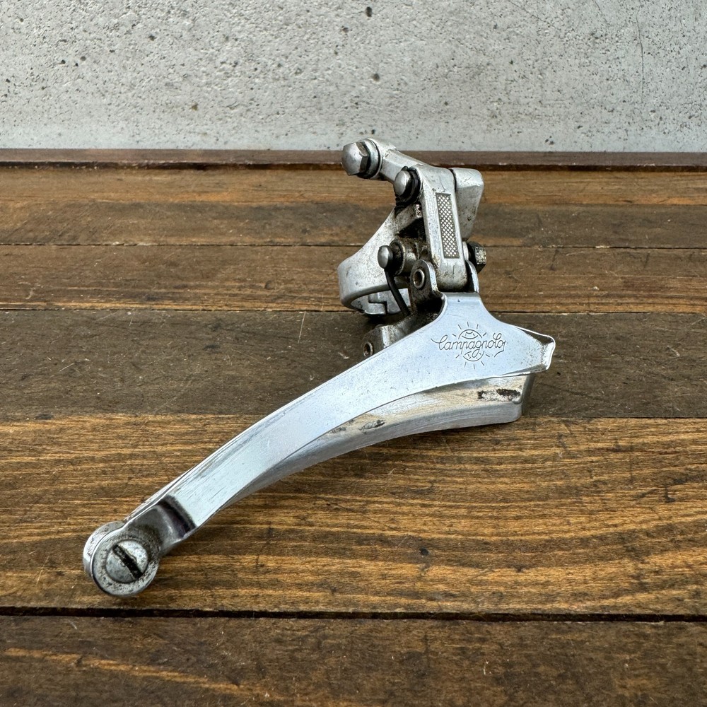 Vintage Campagnolo C Script Front Derailleur Bottom Pull 28.6 mm Clamp Script