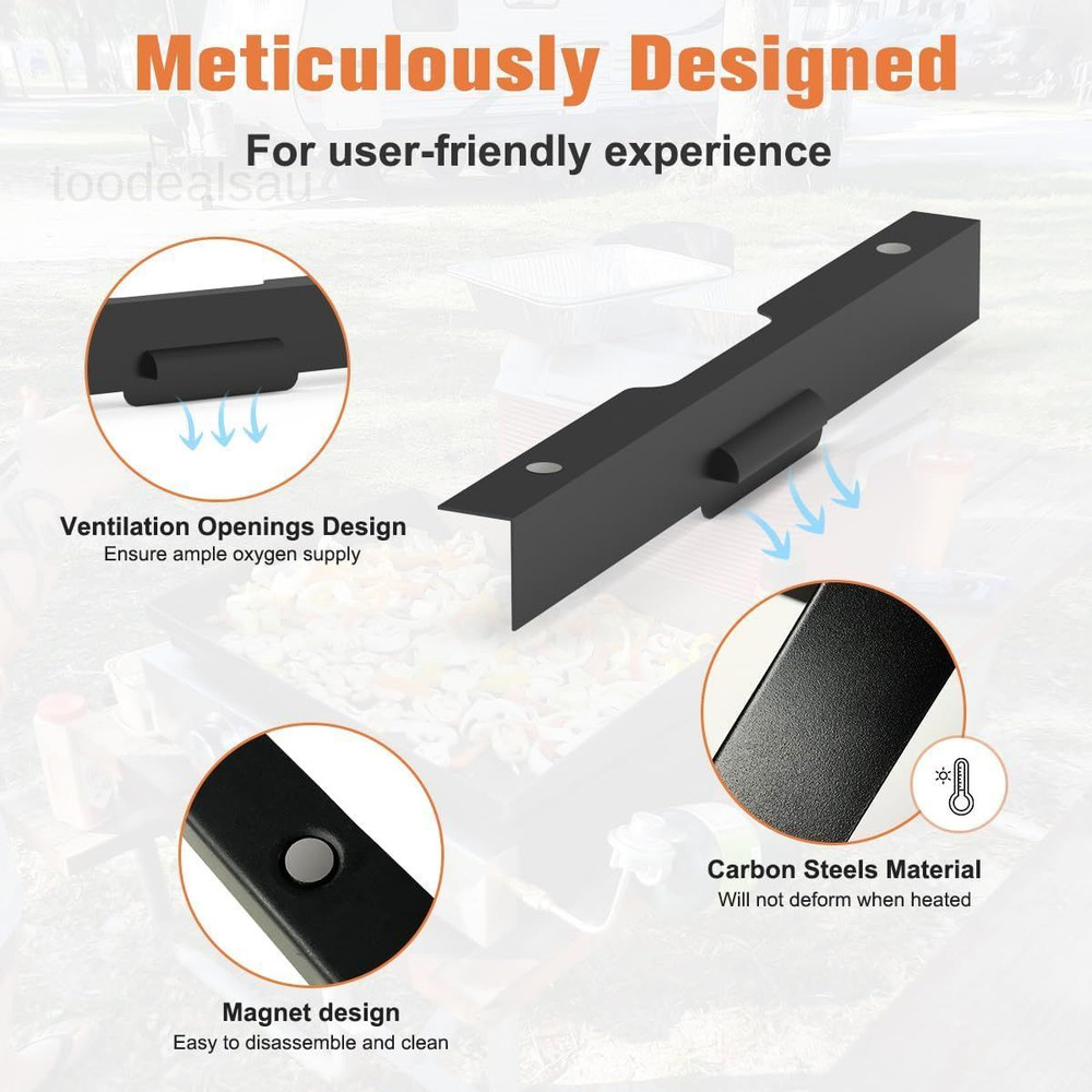 Wind Guard for Blackstone 22" 22" Griddle, Black
