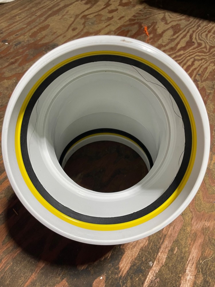 plastic trends 6" gasked 45 bend