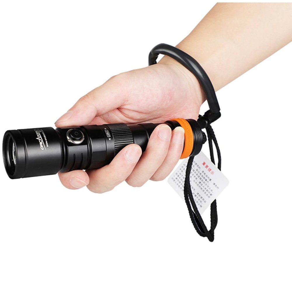 OrcaTorch DC710 USB-C Direct Charging 3000 Lumens Dive Light Black