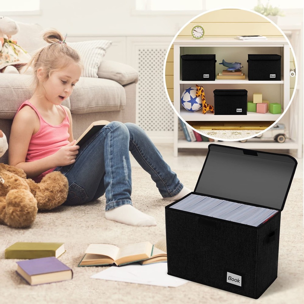 2 Pack Comic Book Storage Box, Comic Protector Organizer, 15.8" X 7.8" X 11.8...