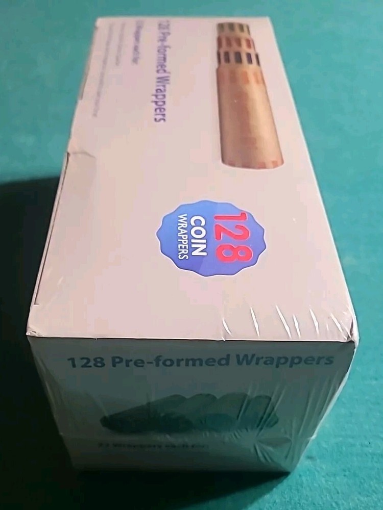 128 PRE-FORMED COIN WRAPPERS * NEW *