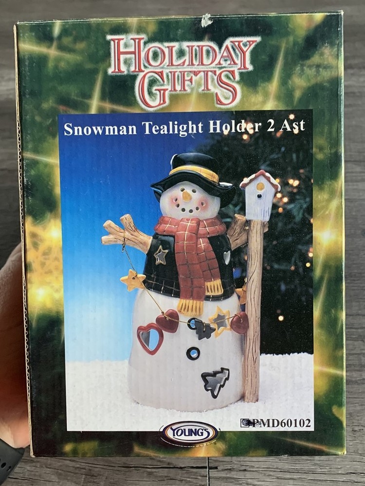 Young's Inc 2002 Snowman Tealight Holder