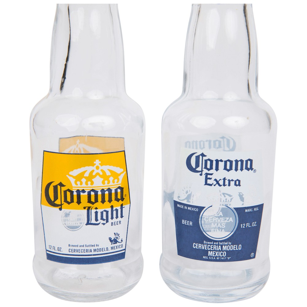 Corona Extra Salt & Pepper Mini Bottle Shaker Set Clear
