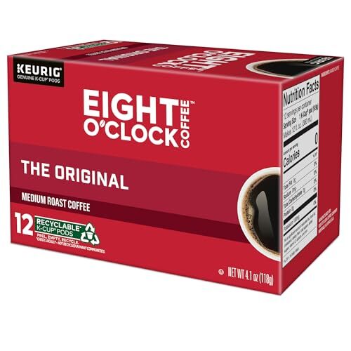 Eight O'Clock Coffee Medium Roast K-Cup Pods 72 Count