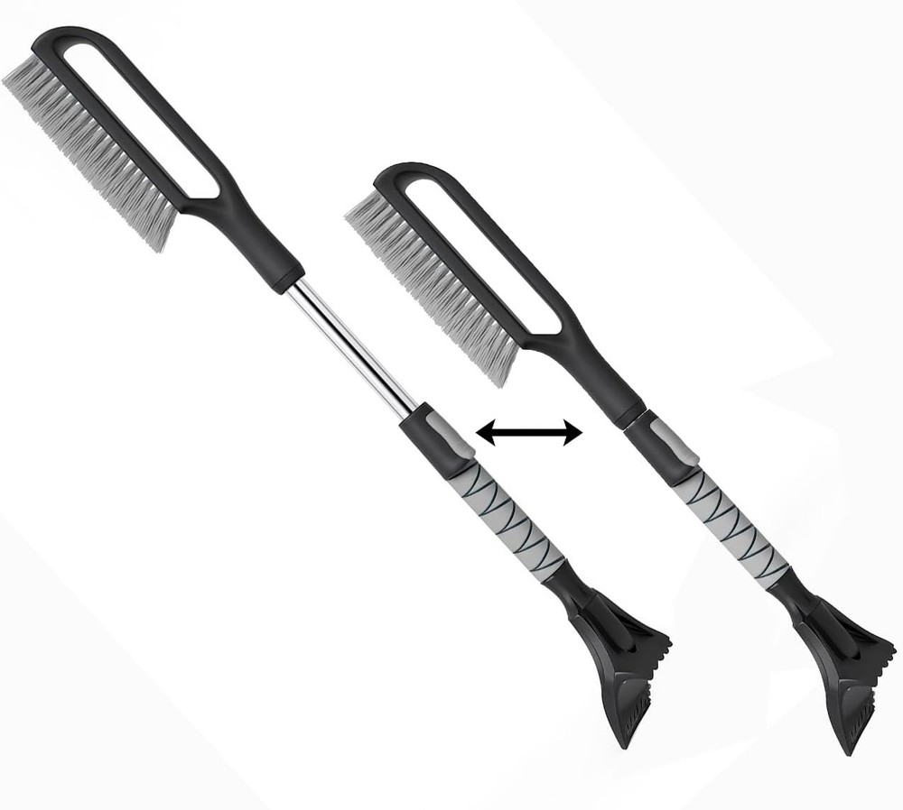 Compact & Lightweight Ice Scraper with Foam Grip - Convenient Snow Remover