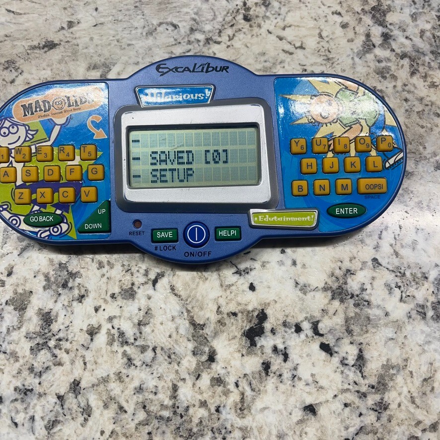 VINTAGE MAD LIBS EXCALIBUR ELECTRONIC HANDHELD GAME 2004