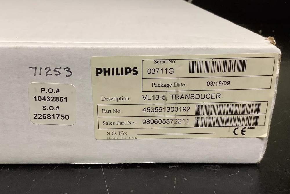 Philips VL13-5 Broadband Linear Ultrasound Probe