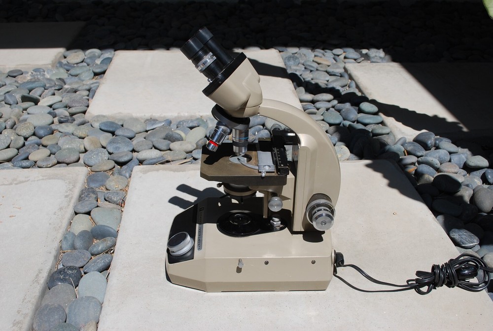Vintage Vickers Instruments Binocular Microscope