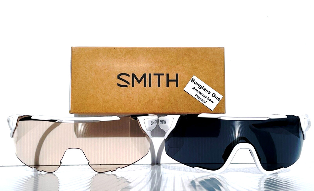 Smith Optics ATTACK MTB Matte White Low Light 2 Lens w Black Sunglass