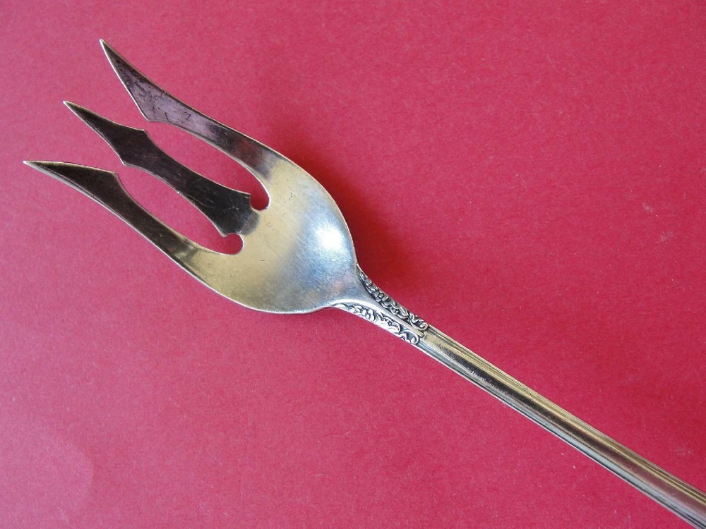 International Silver Co. "Enchantress" Sterling Silver Olive/Pickle Fork