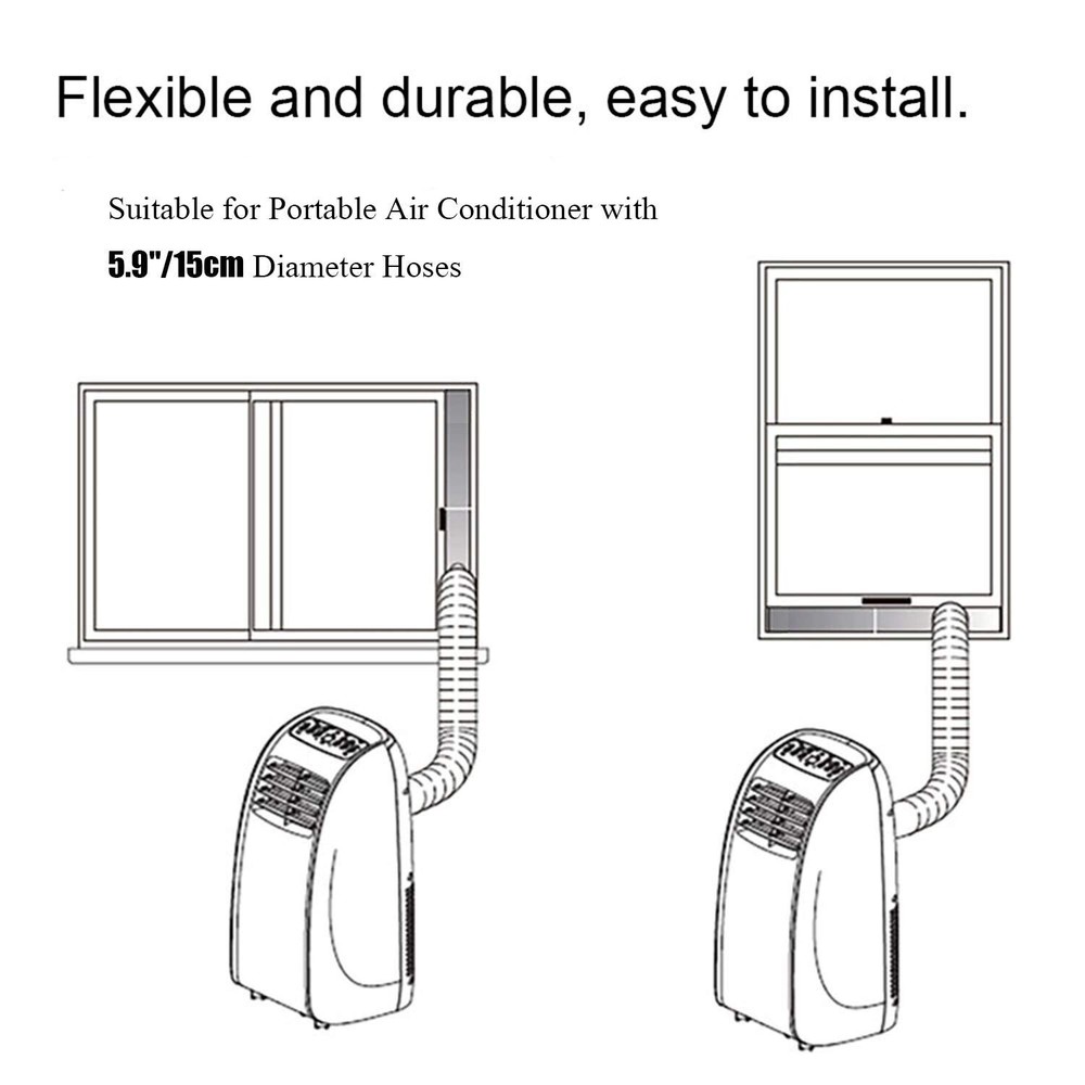 Portable Air Conditioner Window Seal Kit,Universal Portable AC Replacement Sl...