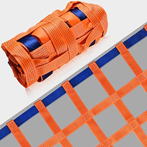 6.56' x 6.56' Cargo Lifting Nets -Lifting Straps for Hoist - Flat Polyester