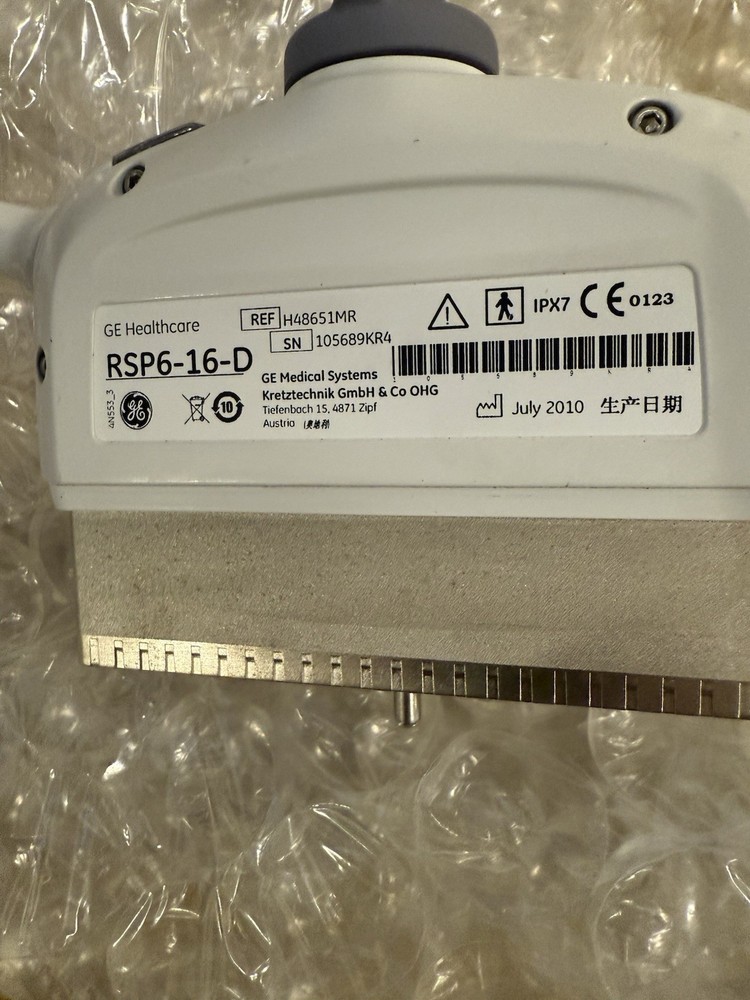 GE RSP 6-16-D LINEAR TRANSDUCER PROBE- 3D /4D