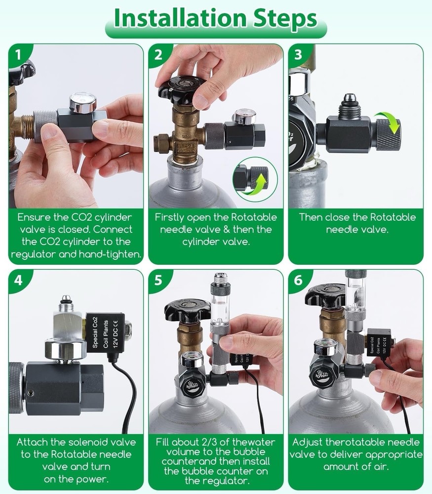 Aquarium Co2 Regulator, Mini CO₂ System