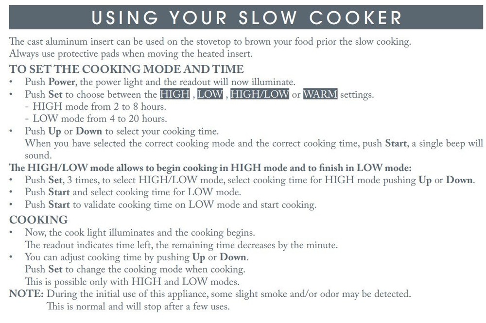 All-Clad Stainless Steel Electric Slow Cooker 7-Quart, Programmable LCD Timer,