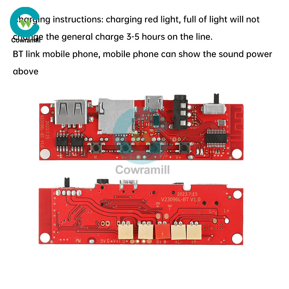 Multifunction Bluetooth Audio Circuit Amplifier Board Module V96 Bi-Amplifier
