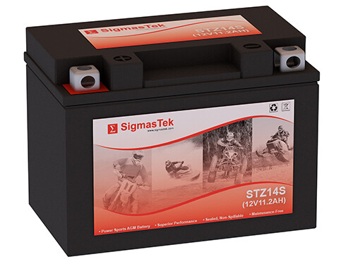 Yuasa YTZ14S Battery (Replacement) by SigmasTek (230CCA)
