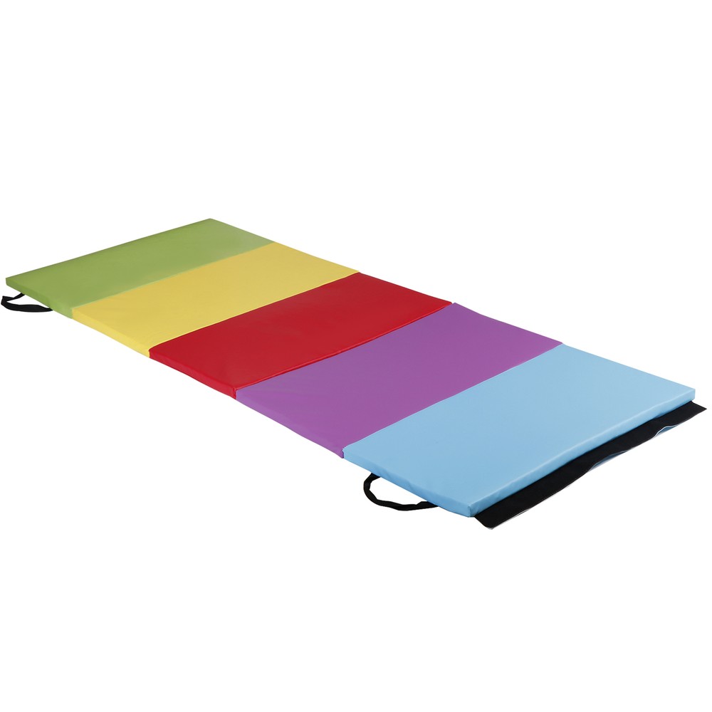 Vibrant Foldable Gym Mat For Kids And Beginners With Ample Exercise Space