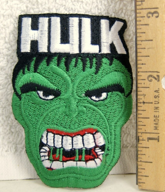 Nice THE INCREDIBLE HULK Head and Name Patch