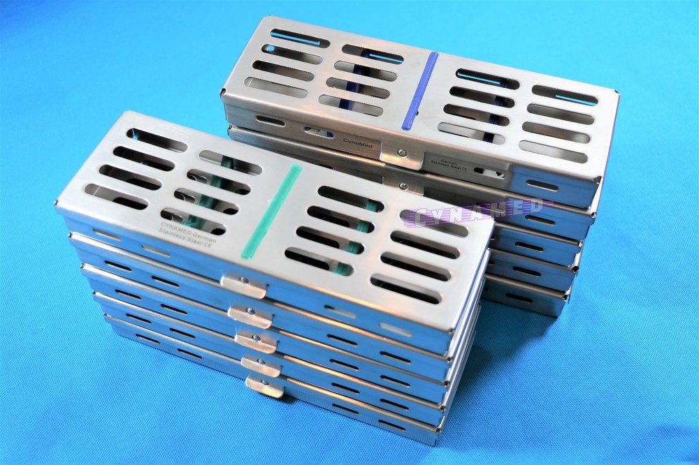 STERILIZATION TRAY FOR 5 INSTRUMENTS W/ REMOVABLE SILICONE 10PCS GERMAN