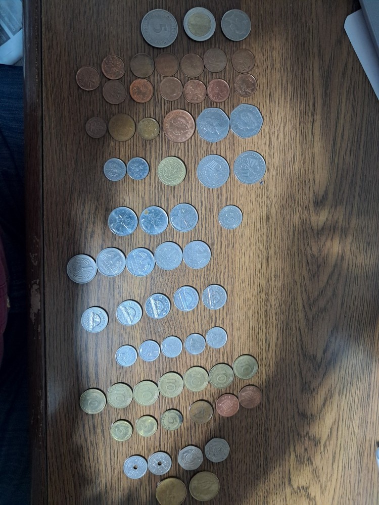 Various Foreign Coins 65-Total (b)