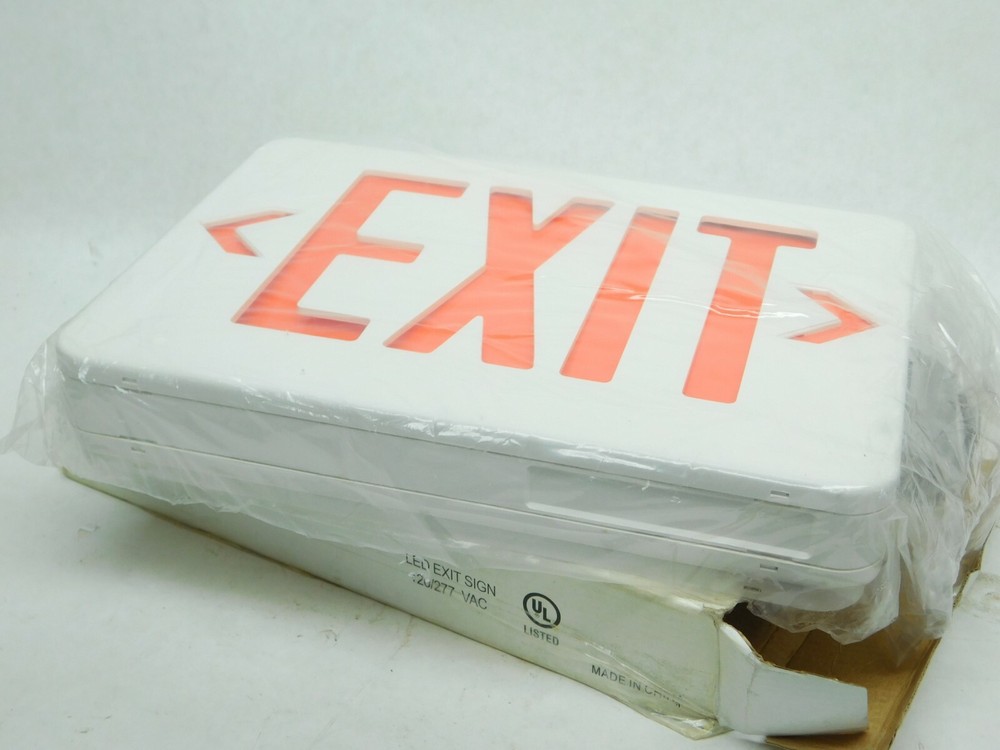 Thomas & Betts LED Double Sided Exit Sign Model - ELXN400R Plastic AC RED LV