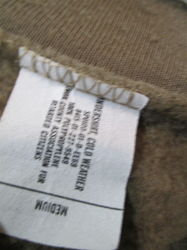 Polypro Medium Undershirt Mid Weight Thermal Layer Army USGI 8415-01-227-9549