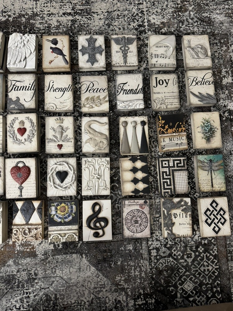 RARE Sid Dickens T-471 Nautical Star Memory Block 3D Tile MINT Black & White