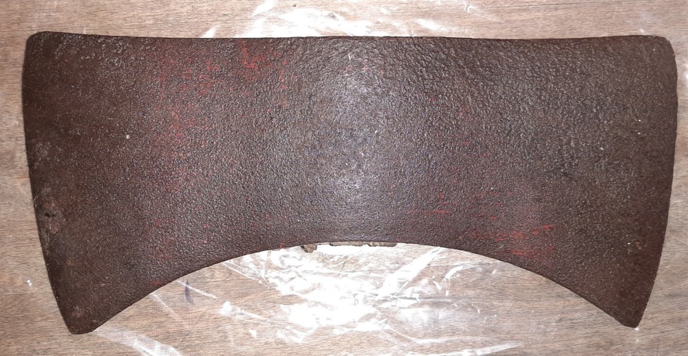 DOUBLE BIT AXE HEAD VINTAGE RED PAINT 3LBS 10OZ