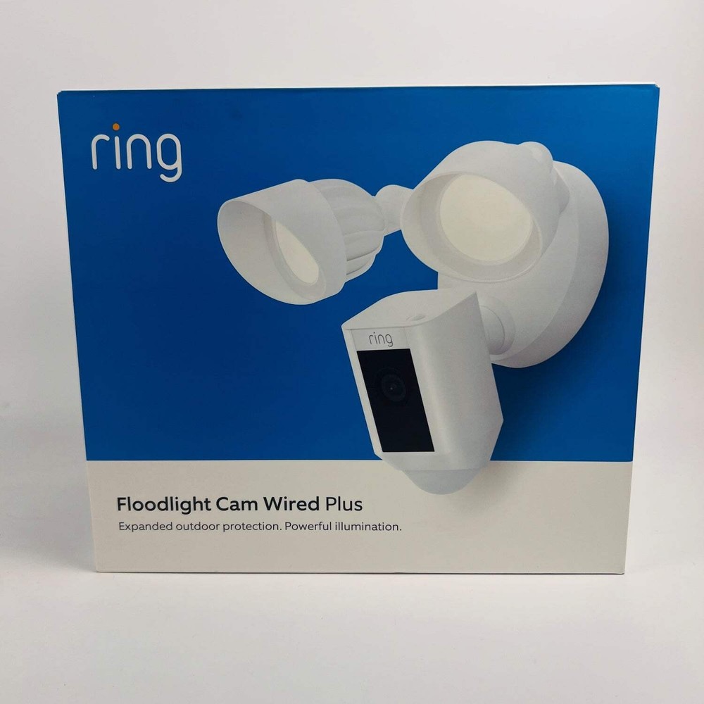 New Ring Floodlight Cam Wired Plus Security Camera