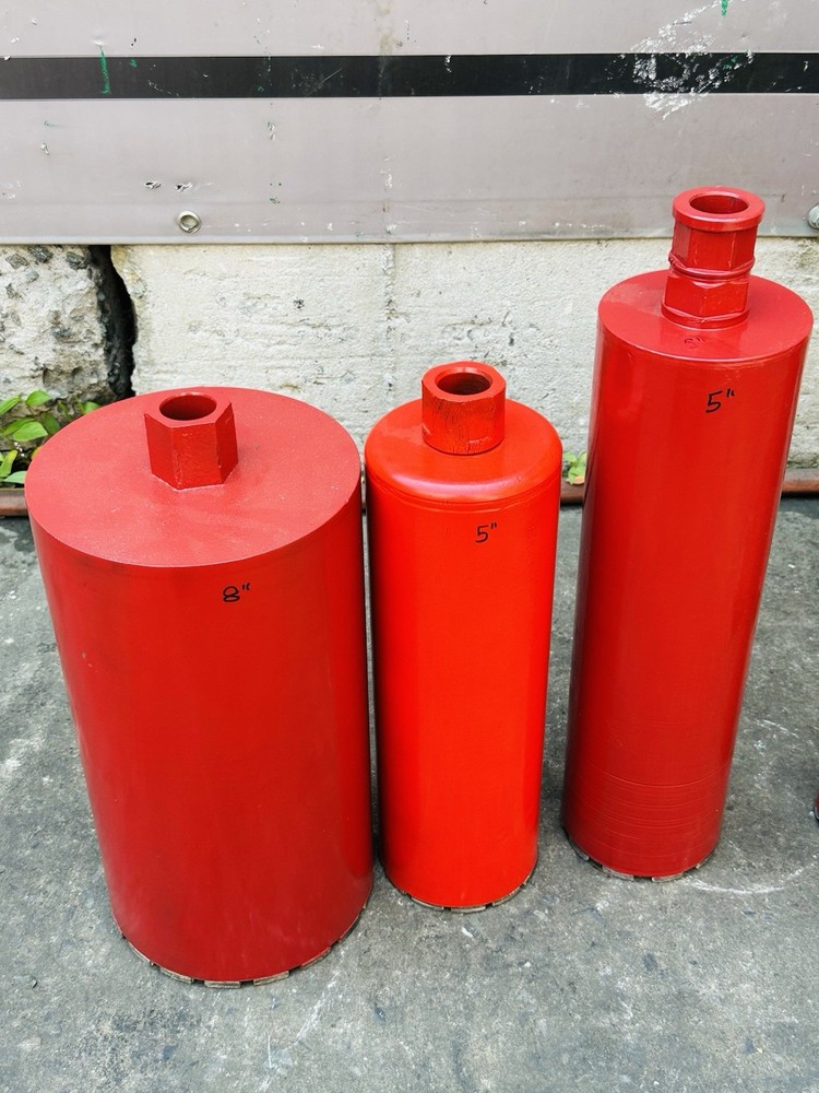 Milwaukee Core Drill Rig W/ 4 Bits Size 3”, 5”, 5”, 8” Works Great